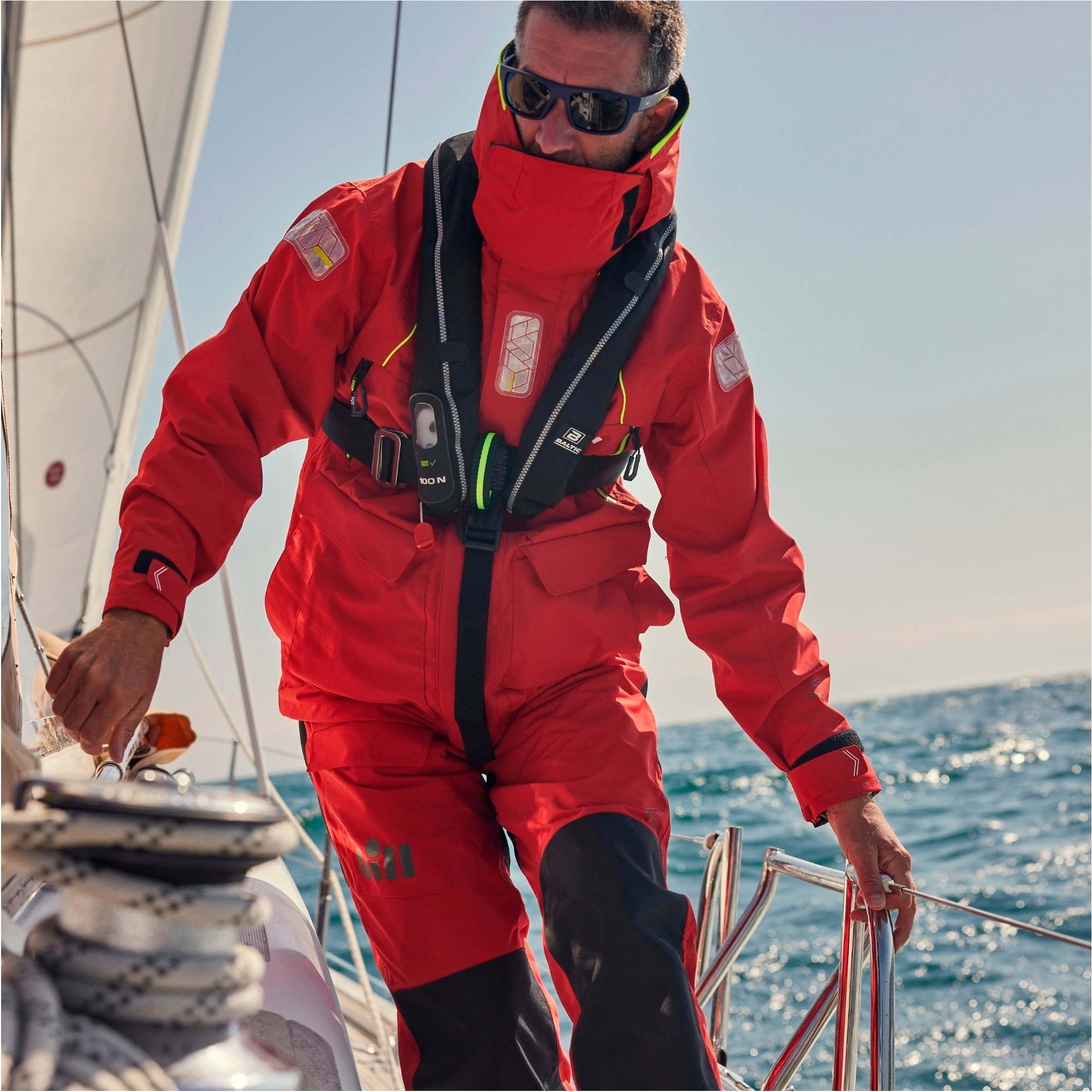 2026 Gill Mens OS2 Offshore Trousers OS26T - Red